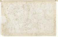 K I 073 verso
<br/>
Schetsblad: figuurschetsen
<br/>
<em>Luini, Aurelio (ca. 1530-1593)</em>